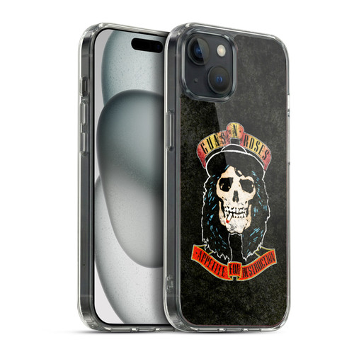 Guns N' Roses Vintage Stradlin Soft Gel Case for Apple iPhone 15 Plus
