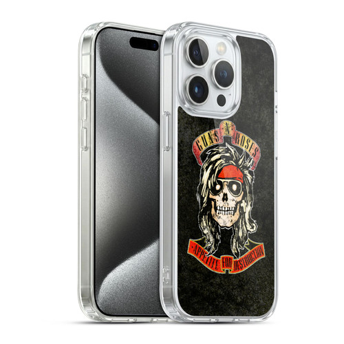 Guns N' Roses Vintage McKagan Soft Gel Case for Apple iPhone 15 Pro