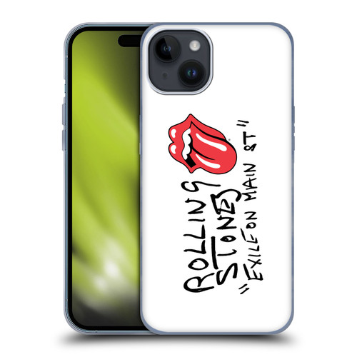 The Rolling Stones Albums Exile On Main St. Soft Gel Case for Apple iPhone 15 Plus