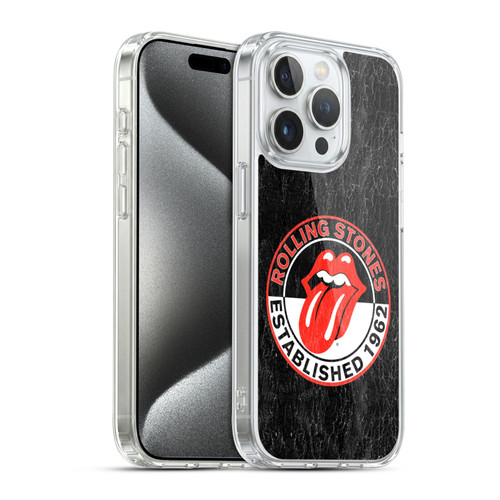 The Rolling Stones Graphics Established 1962 Soft Gel Case for Apple iPhone 15 Pro