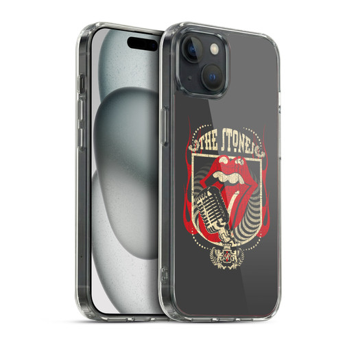 The Rolling Stones Key Art Jumbo Tongue Soft Gel Case for Apple iPhone 15 Plus & MagSafe