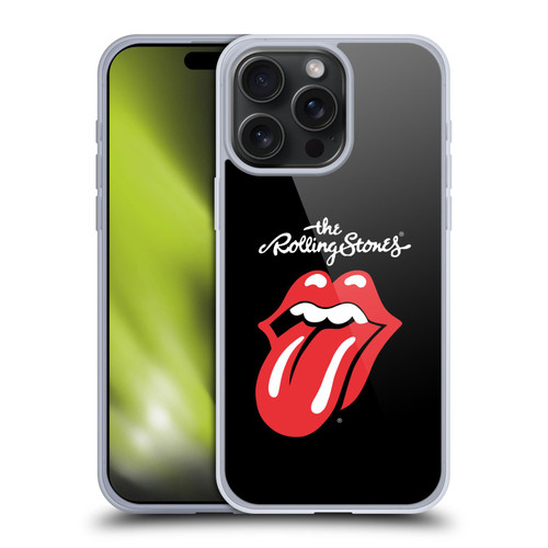 The Rolling Stones Key Art Tongue Classic Soft Gel Case for Apple iPhone 15 Pro Max
