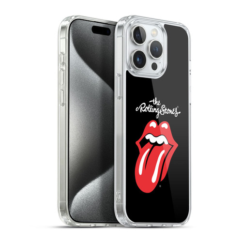 The Rolling Stones Key Art Tongue Classic Soft Gel Case for Apple iPhone 15 Pro Max & MagSafe