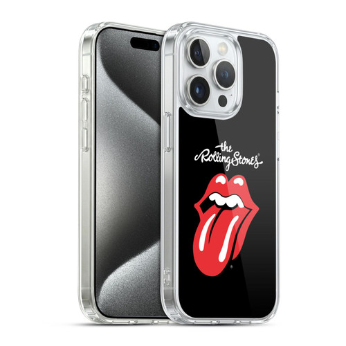 The Rolling Stones Key Art Tongue Classic Soft Gel Case for Apple iPhone 15 Pro & MagSafe