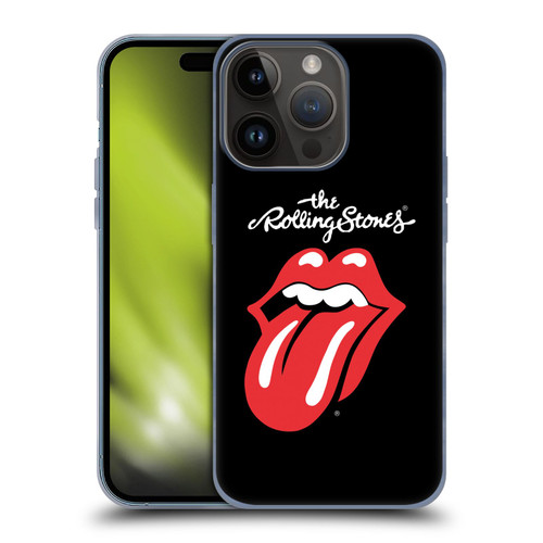 The Rolling Stones Key Art Tongue Classic Soft Gel Case for Apple iPhone 15 Pro
