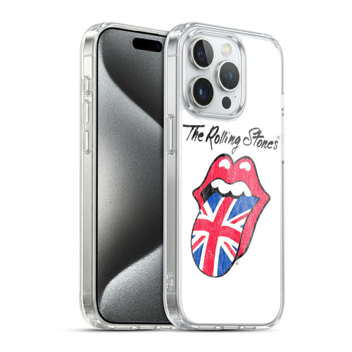 The Rolling Stones Key Art UK Tongue Soft Gel Case for Apple iPhone 15 Pro & MagSafe