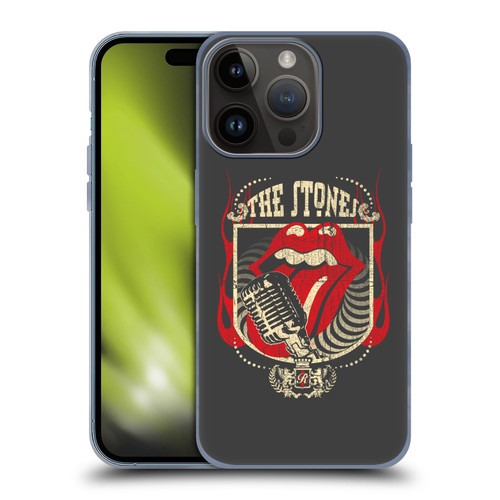 The Rolling Stones Key Art Jumbo Tongue Soft Gel Case for Apple iPhone 15 Pro
