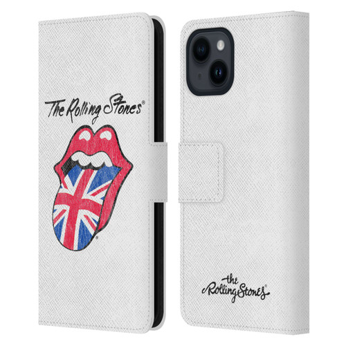 The Rolling Stones Key Art Uk Tongue Leather Book Wallet Case Cover For Apple iPhone 15