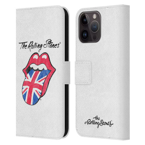 The Rolling Stones Key Art Uk Tongue Leather Book Wallet Case Cover For Apple iPhone 15 Pro Max