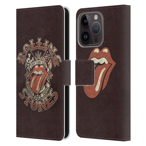The Rolling Stones Tours Tattoo You 1981 Leather Book Wallet Case Cover For Apple iPhone 15 Pro