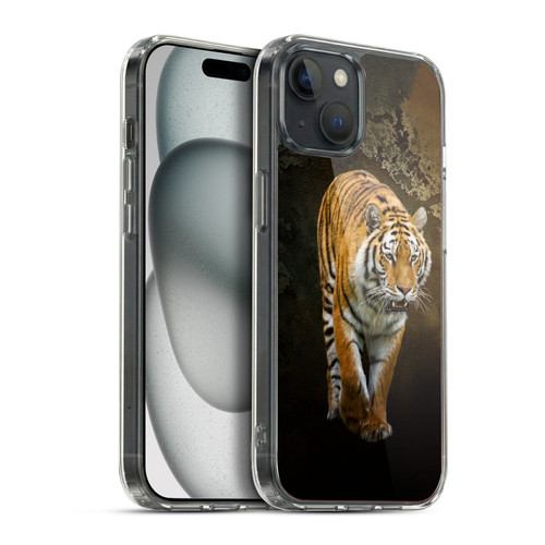 Simone Gatterwe Animals Siberian Tiger Soft Gel Case for Apple iPhone 15 Plus