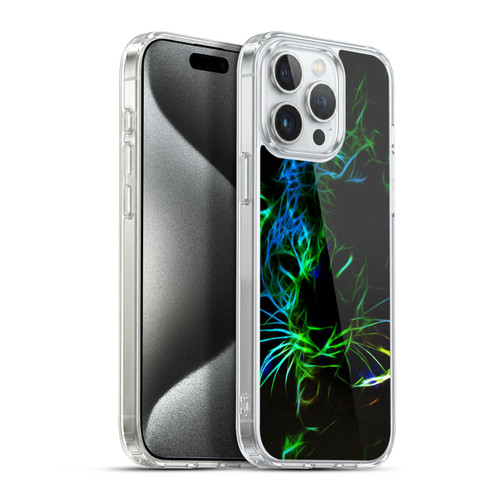 Simone Gatterwe Animals Neon Leopard Soft Gel Case for Apple iPhone 15 Pro Max