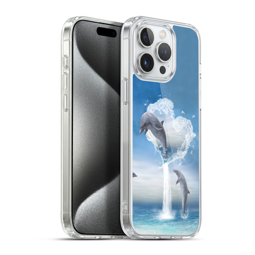 Simone Gatterwe Dolphins Lovers Soft Gel Case for Apple iPhone 15 Pro Max & MagSafe