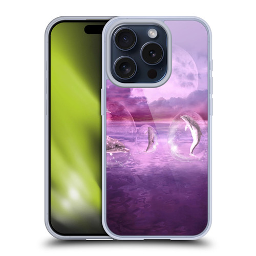Simone Gatterwe Dolphins Dream Of Dolphins Soft Gel Case for Apple iPhone 15 Pro