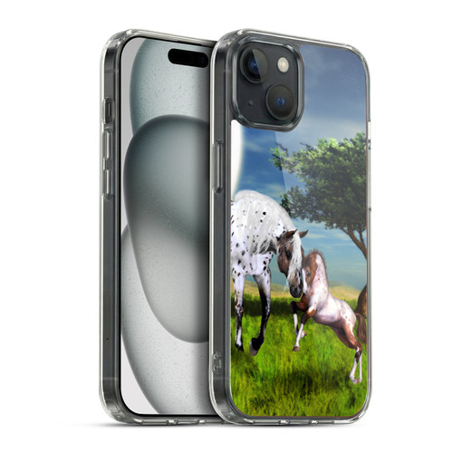 Simone Gatterwe Horses Love Forever Soft Gel Case for Apple iPhone 15 Plus & MagSafe