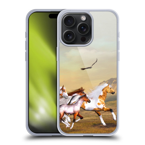 Simone Gatterwe Horses Wild Herd Soft Gel Case for Apple iPhone 15 Pro Max