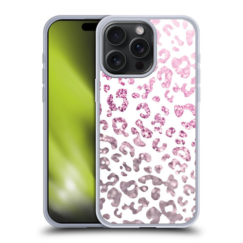 Monika Strigel Animal Print Glitter Pink Soft Gel Case for Apple iPhone 15 Pro Max
