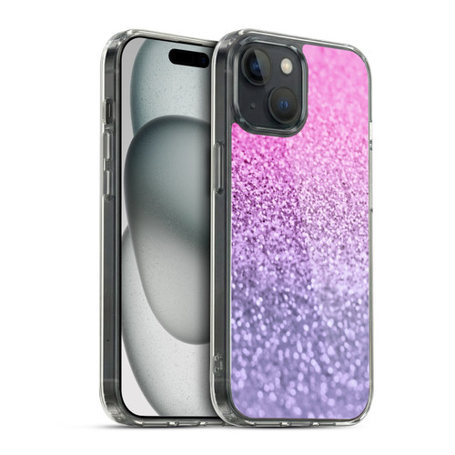 Monika Strigel Glitter Collection Lavender Pink Soft Gel Case for Apple iPhone 15 & MagSafe