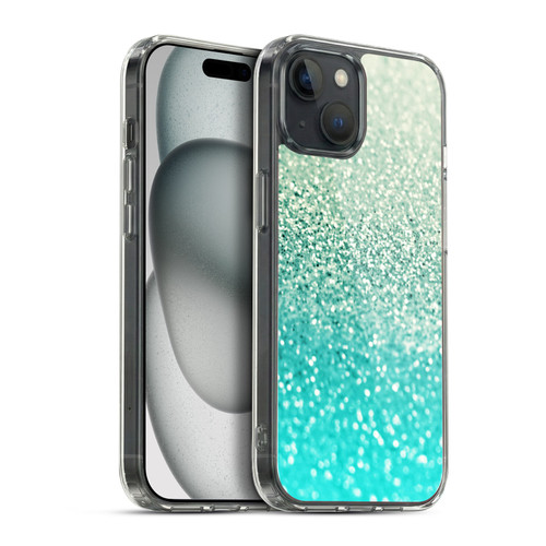 Monika Strigel Glitter Collection Mint Soft Gel Case for Apple iPhone 15 Plus & MagSafe