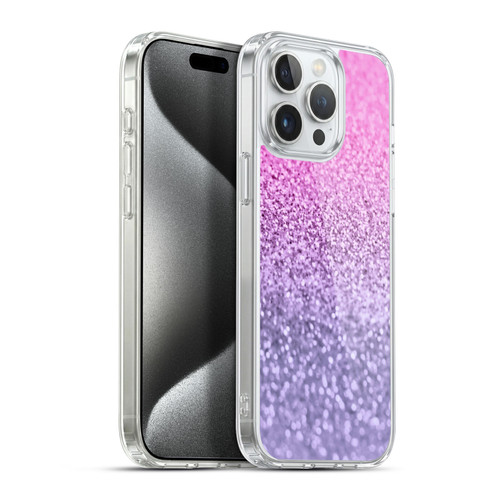Monika Strigel Glitter Collection Lavender Pink Soft Gel Case for Apple iPhone 15 Pro Max & MagSafe