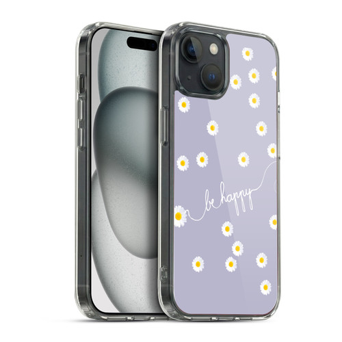 Monika Strigel Happy Daisy Lavender Soft Gel Case for Apple iPhone 15 Plus & MagSafe