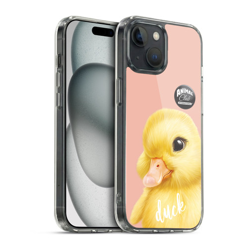 Animal Club International Faces Duck Soft Gel Case for Apple iPhone 15 & MagSafe