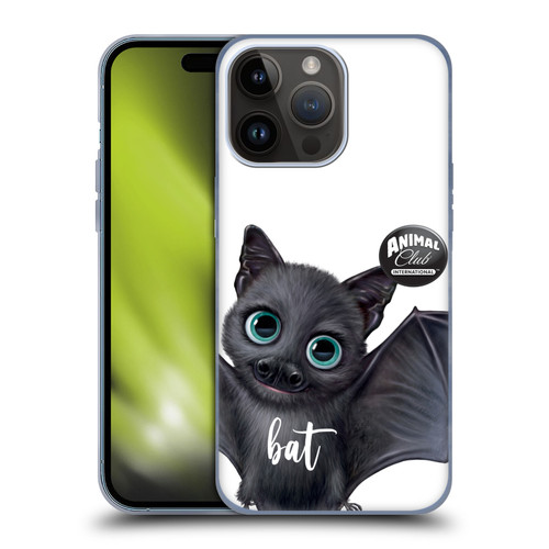 Animal Club International Faces Bat Soft Gel Case for Apple iPhone 15 Pro Max