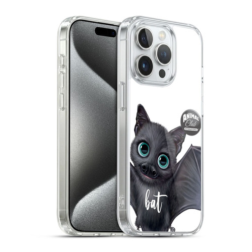 Animal Club International Faces Bat Soft Gel Case for Apple iPhone 15 Pro & MagSafe