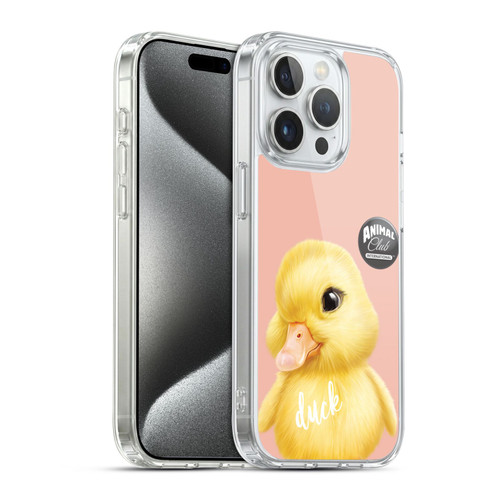 Animal Club International Faces Duck Soft Gel Case for Apple iPhone 15 Pro & MagSafe