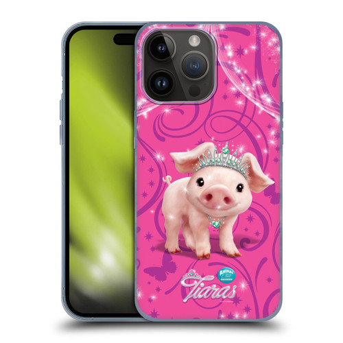 Animal Club International Pet Royalties Pig Soft Gel Case for Apple iPhone 15 Pro Max