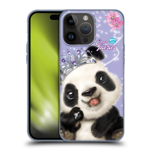 Animal Club International Royal Faces Panda Soft Gel Case for Apple iPhone 15 Pro Max