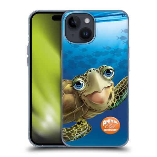 Animal Club International Underwater Sea Turtle Soft Gel Case for Apple iPhone 15