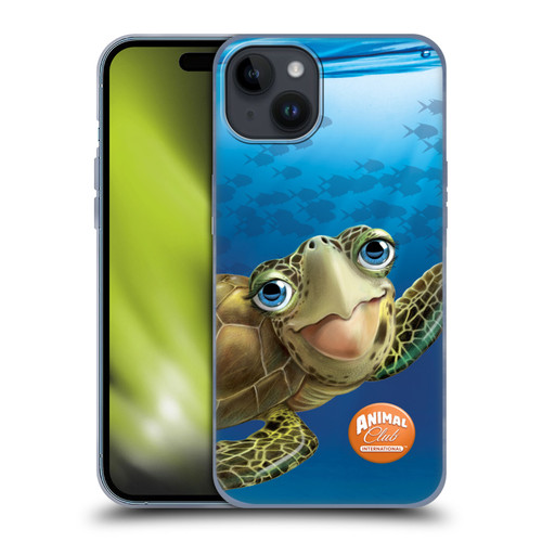Animal Club International Underwater Sea Turtle Soft Gel Case for Apple iPhone 15 Plus