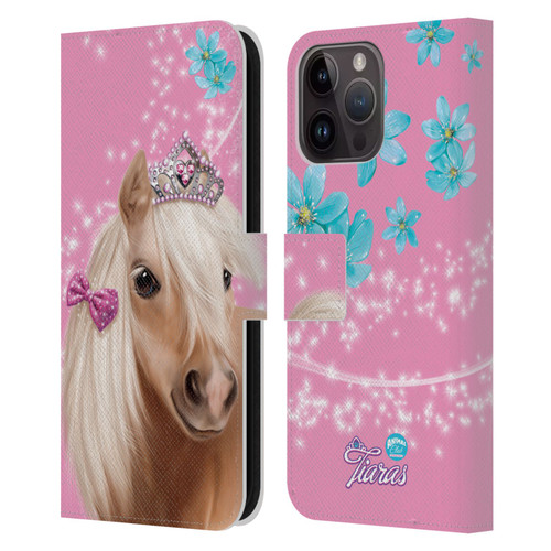 Animal Club International Royal Faces Horse Leather Book Wallet Case Cover For Apple iPhone 15 Pro Max