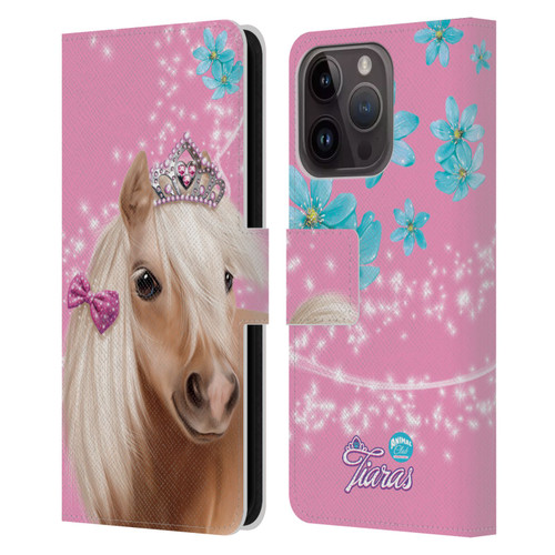 Animal Club International Royal Faces Horse Leather Book Wallet Case Cover For Apple iPhone 15 Pro