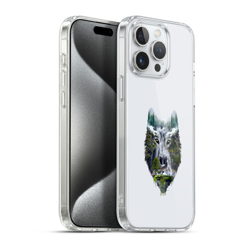 Riza Peker Animal Abstract Wolf Nature Soft Gel Case for Apple iPhone 15 Pro Max & MagSafe