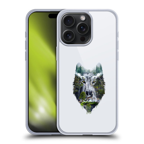 Riza Peker Animal Abstract Wolf Nature Soft Gel Case for Apple iPhone 15 Pro Max
