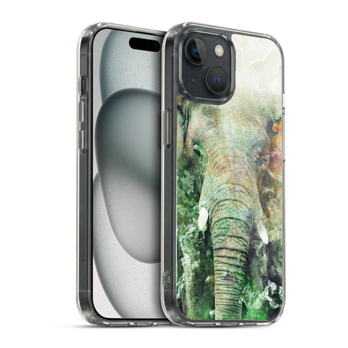 Riza Peker Animals Elephant Soft Gel Case for Apple iPhone 15