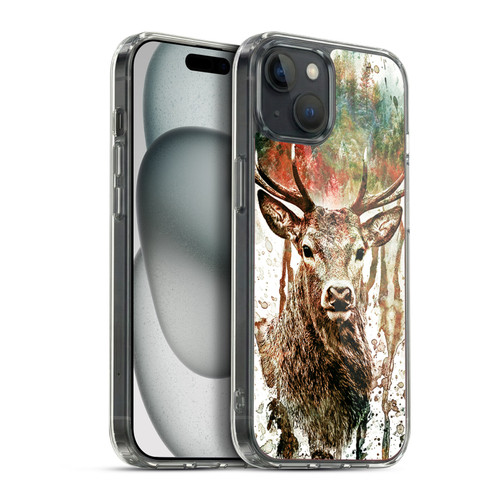 Riza Peker Animals Deer Soft Gel Case for Apple iPhone 15 Plus