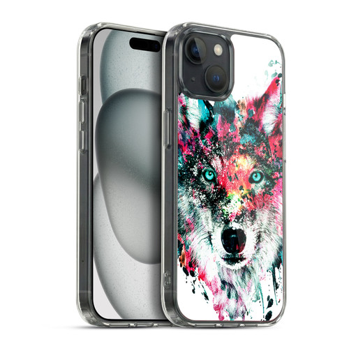 Riza Peker Animals Wolf Soft Gel Case for Apple iPhone 15 Plus