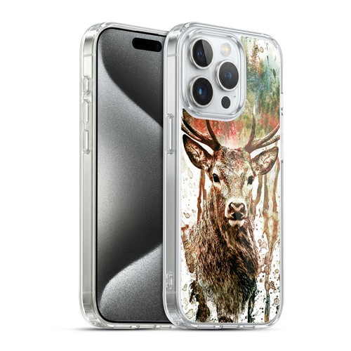 Riza Peker Animals Deer Soft Gel Case for Apple iPhone 15 Pro