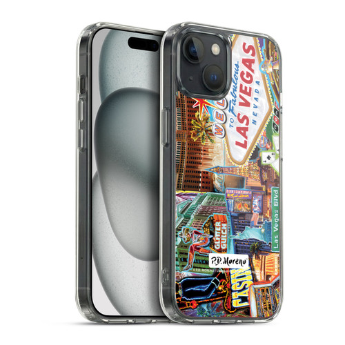 P.D. Moreno Cities Las Vegas 1 Soft Gel Case for Apple iPhone 15 Plus & MagSafe