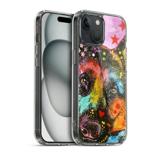 Dean Russo Dogs German Shepherd Soft Gel Case for Apple iPhone 15