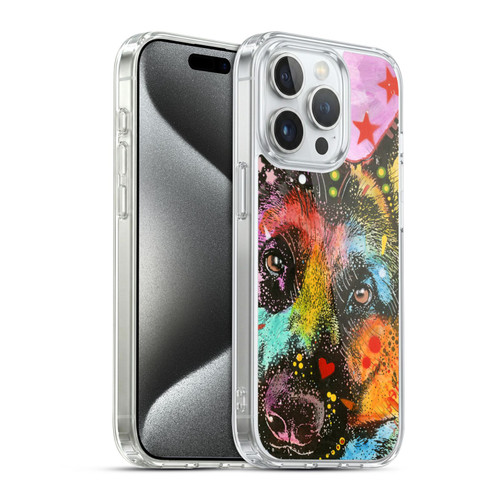 Dean Russo Dogs German Shepherd Soft Gel Case for Apple iPhone 15 Pro