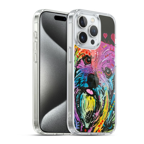 Dean Russo Dogs Yorkie Soft Gel Case for Apple iPhone 15 Pro