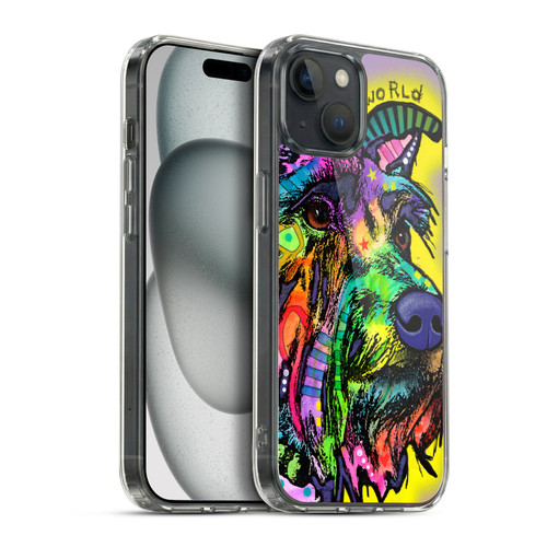 Dean Russo Dogs 3 My Schnauzer Soft Gel Case for Apple iPhone 15 Plus