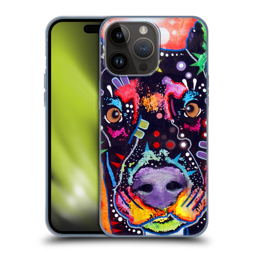 Dean Russo Dogs 3 Doberman Soft Gel Case for Apple iPhone 15 Pro Max