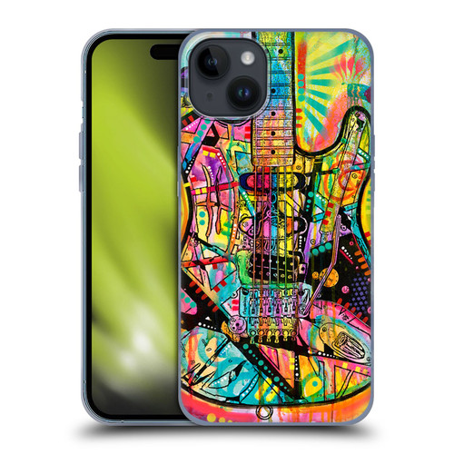 Dean Russo Pop Culture Guitar Soft Gel Case for Apple iPhone 15 Plus