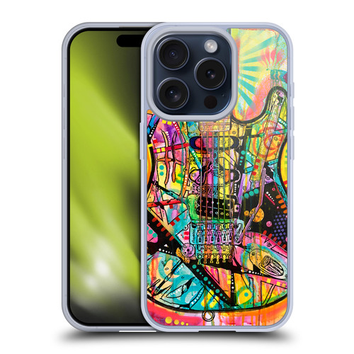 Dean Russo Pop Culture Guitar Soft Gel Case for Apple iPhone 15 Pro