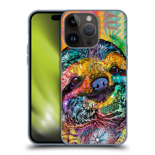 Dean Russo Wildlife 3 Sloth Soft Gel Case for Apple iPhone 15 Pro
